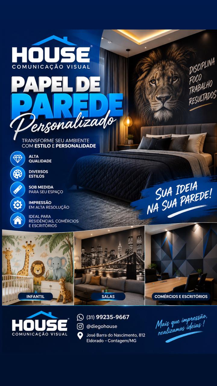Papel de parede — House Comunicação Visual
